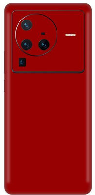 Vcare GadGets X80 Pro 5G Red Matte Back Side Premium Mobile Skin(Red Matte)