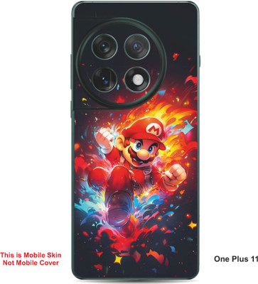 VYBE The Smart Choice One Plus 11 Super Mario Embossed Mobile Skin(Lava Red 26)