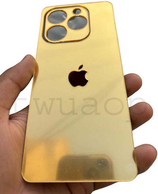 TWUAOP INFINIX HOT 40I MOBILE SKIN ACRYLIC SHEET MIRROR BACK PANNEL APPLE Mobile Skin(Gold)