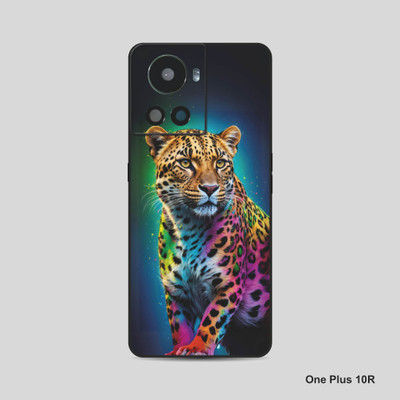 VYBE The Smart Choice One Plus 10R Leopard Mobile Skin Mobile Skin(Venice Blue, Multi Color 16)