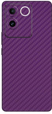 Vcare GadGets Vivo T2 Pro 5G Mobile Skin(Fiber Carbon Purple)