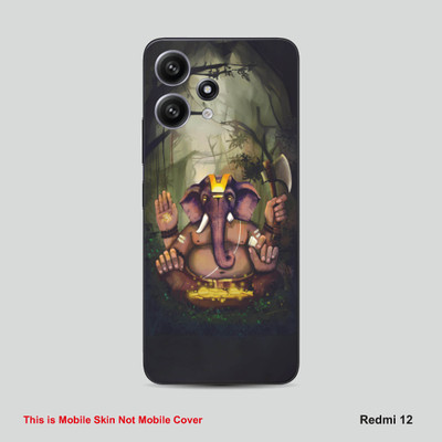 VYBE The Smart Choice Redmi 12 Ganesha Embossed Mobile Skin(Multicolor627)