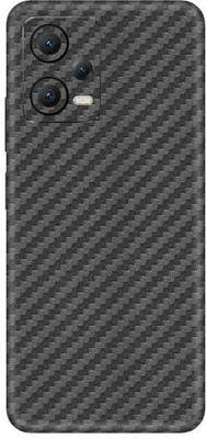 Vcare GadGets Fiber Carbon Gun Metal Poco X5 5G Mobile Skin(Metal)