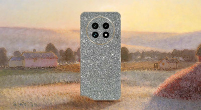 BUGGU Realme 13 pro plus 5G Mobile Skin(Ulltra Super Sparkling Grey Glitter Skin With High Matte Finish., Mobile Skin (Back+Side+Camera))