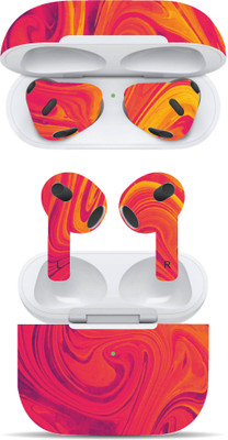 VYBE The Smart Choice Apple Airpods 3rd Generation Abstract Mobile Skin(Multi Colour B64)