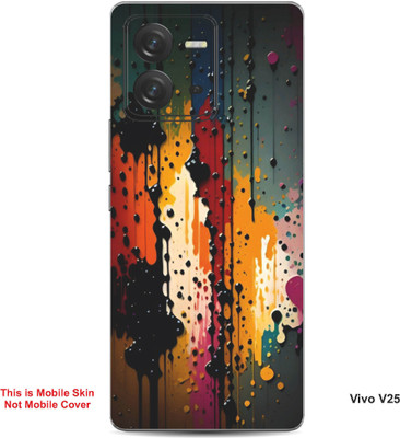 VYBE The Smart Choice Vivo V25 Art Embossed Mobile Skin(Storm Dust 4)