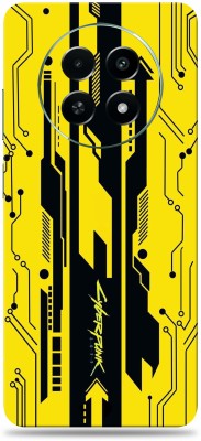 SkinoMania Realme Narzo 70x 5G Premium Vinyl Mobile Skin (Multicolor) Mobile Skin(Dark-Yellow-Cyber-2077)