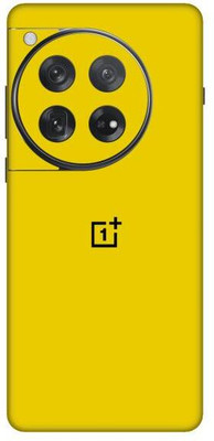 Vcare GadGets Yellow Glossy OnePlus 12 5G With Logo Mobile Skin(Yellow Glossy)