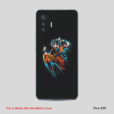 VYBE The Smart Choice Vivo X50 Goku Mobile Skin Mobile Skin(Picton Blue A3)