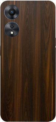TJ CREATION OPPO A78 5G Mobile Skin(Ultra Super Mahogany Wood Skin With High Matte Finish.)