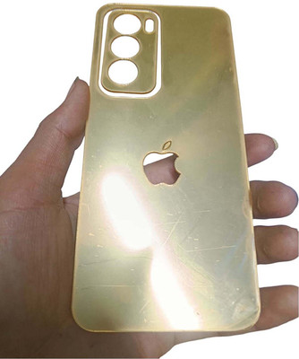 TWUAOP OPPO RENO 12 PRO 5G MOBILE SKIN MIRROR BACK PANNEL ACRYLIC SHEET Mobile Skin(Gold)