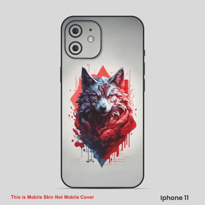 VYBE The Smart Choice iPhone 11 Wolf Embossed Mobile Skin(Mid Grey 9)