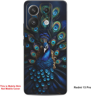 VYBE The Smart Choice Redmi 13 Pro Peacock Embossed Mobile Skin(Chathams Blue 8)