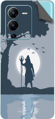 TJ CREATION Vivo V25 pro 5g Mobile Skin(Ultra Super Lord Shiva Skin With High Matte Finish.)