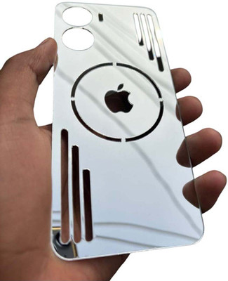 TWUAOP VIVO Y16, VIVO Y56 5G, VIVO T2X 5G, MIRROR BACK PANNEL ACRYLIC SHEET Mobile Skin(Silver)