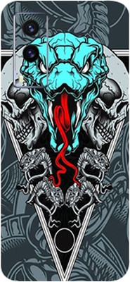 AsSkin Vivo V21E 5G Mobile Skin(Ultra Super Snake With Skull Matte Finish With High Matte Finish.)