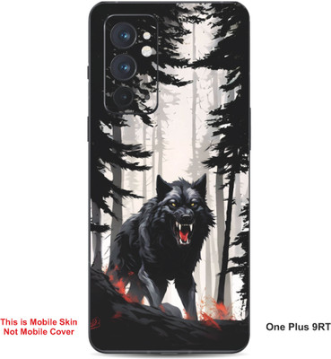 VYBE The Smart Choice One Plus 9RT Wolf Embossed Mobile Skin(Carbon Grey 28)