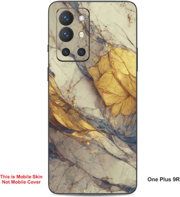 VYBE The Smart Choice One Plus 9R Abstract Embossed Mobile Skin(Hippie Blue A6)