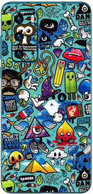 FCS Huawei P40 4G Printed Back skin Mobile Skin(Wall Pattern)