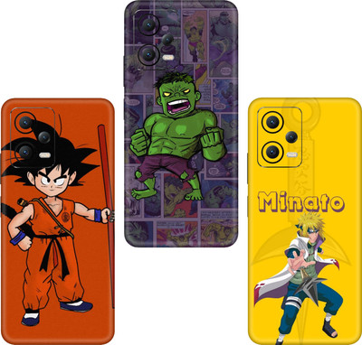 wrap craft POCO F4 GT 5G(PACK OF 3)Camera&Back Protector Premium Vinyl Mobile Skin(Multicolor)