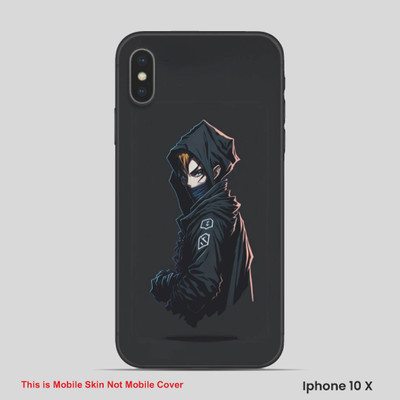 VYBE The Smart Choice iPhone 10X Horror Mobile Skin(Dark Grey, Black 3)