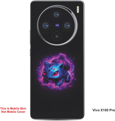 VYBE The Smart Choice Vivo X100 Pro Bulbasaur Pokemon Embossed Mobile Skin(Warm Purple B16)