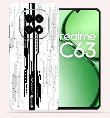 OggyBaba Realme C63 5g Mobile Skin(White CyberPunk)