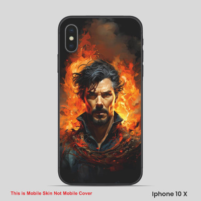 VYBE The Smart Choice iPhone 10X Super Hero Mobile Skin(Carrot Orange 3)