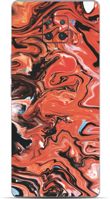 VYBE The Smart Choice Redmi Note 9s Lava Mobile Skin Mobile Skin(Burnt Orange 25)