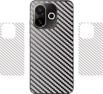 SCREENIX TECNO SPARK 30C 5G, || 3D CARBON FIBER BACK LAMINATION || (PACK OF 2) Mobile Skin(TRANSPARENT)