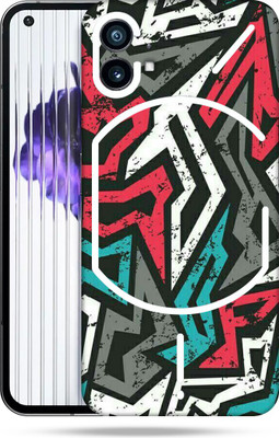 SkinoMania Nothing-Phone(1) Mobile Skin(Multicolor Abstract Mad Angle)