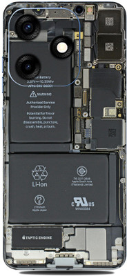 WeCre8 Skin's Tecno Spark 10C Mobile Skin(iPhone-Xt Multicolor Skin)