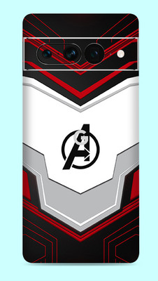 WeCre8 Skin's Google Pixel 7 Pro 5G Mobile Skin(Avenger Logo Multicolor Mobile Skin)