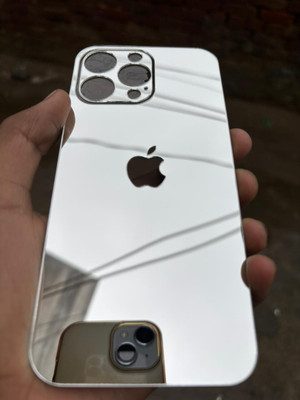 TWUAOP I PHONE 13 PRO MIRROR BACK PANNEL ACRYLIC SHEET APPLE Mobile Skin(Silver)