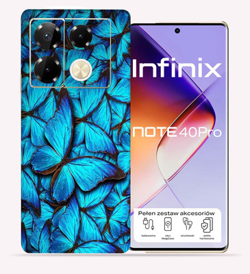 OggyBaba Infinix Note 40 pro 5g Mobile Skin(Butterfly Blue)