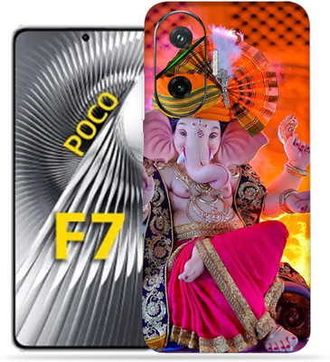 SkinoMania Xiaomi Poco F7 5g Premium Vinyl Mobile Skin (Multicolor) Mobile Skin(Ganesha)