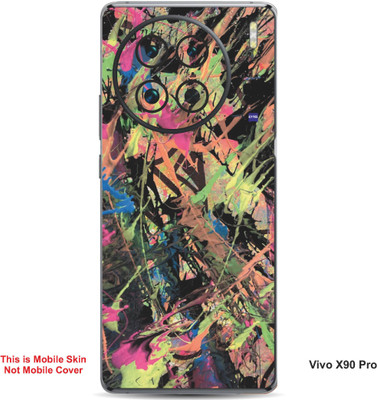 VYBE The Smart Choice Vivo X90 Pro Art Embossed Mobile Skin(Donkey Brown 17)