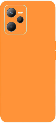 TJ CREATION Realme C35, REALME C35 Mobile Skin(Ultra Super Orange Matte Skin With High Matte Finish.)