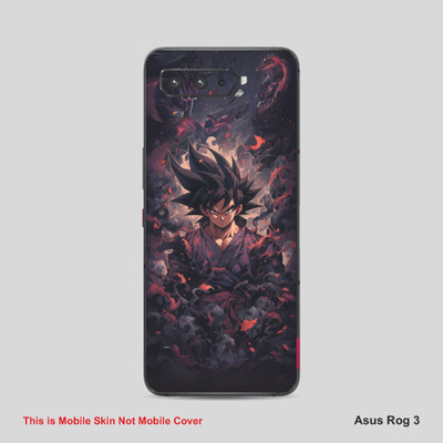 VYBE The Smart Choice Asus Rog 3 Goku Mobile Skin Mobile Skin(Vampire Grey 2)