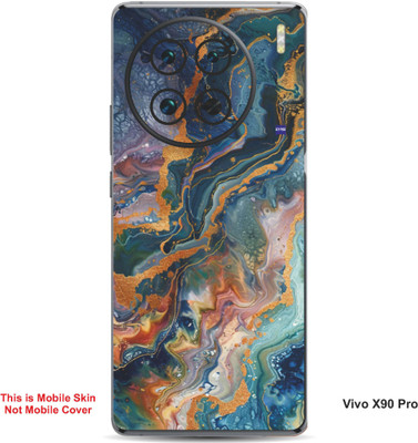 VYBE The Smart Choice Vivo X90 Pro Abstract Embossed Mobile Skin(Pinkish Grey 17)