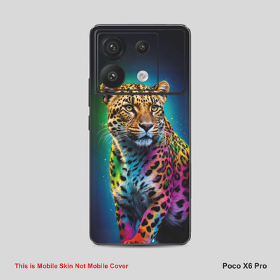 VYBE The Smart Choice Poco X6 Pro eopard Mobile Skin Mobile Skin(Venice Blue, Multi Color A16)