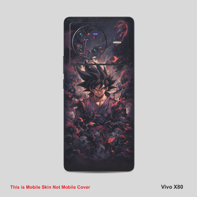 VYBE The Smart Choice Vivo X80 Goku Mobile Skin Mobile Skin(Vampire Grey A9)