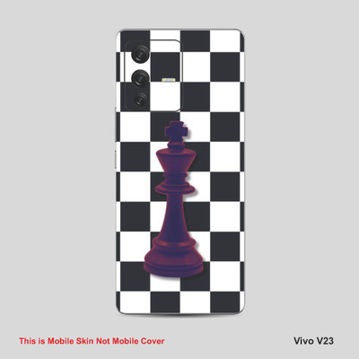 VYBE The Smart Choice Vivo V23 Pattern Mobile Skin Mobile Skin(Multi ColourCF25)
