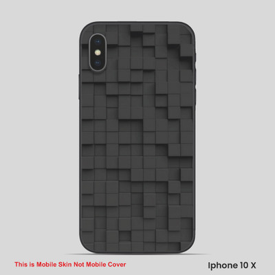 VYBE The Smart Choice iPhone 10X Pattern Mobile Skin(Black Cow 5)