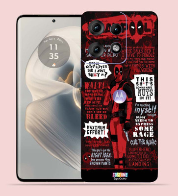 WeCre8 Skin's WeCre8 Skin's Motorola Edge 50 Pro Mobile Skin(DeadPool Text)