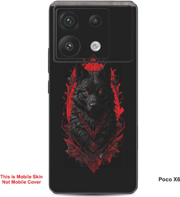 VYBE The Smart Choice Poco X6 Lion Embossed Mobile Skin(Brownish Orange 1)