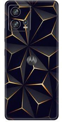 Vcare GadGets Edge 30 Fusion (5G) Mobile Skin(Black & Gold)