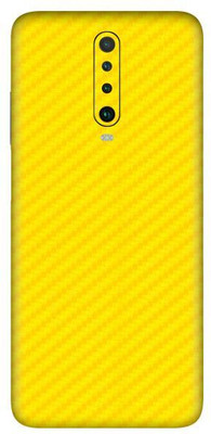 Vcare GadGets Poco X2 Mobile Skin(Fiber Carbon Yellow)