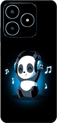 SkinoMania Realme Narzo N63 5G Mobile Skin(Music Teddy Multicolor Mobile Skin)