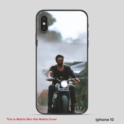 VYBE The Smart Choice iPhone 10 Prabhas Mobile Skin(Metallic Silver 6)